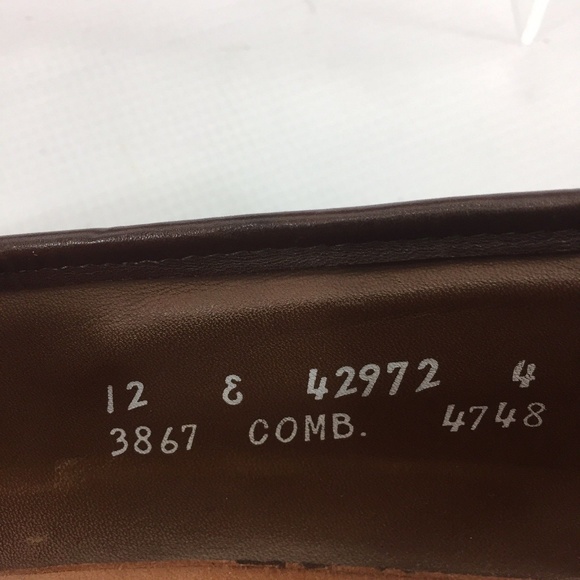 ALLEN EDMONDS Montague Brown Cap Toe Oxfords 12 W - Picture 5 of 8